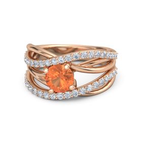 Wrap Solitaire Pave Ring