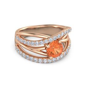 Wrap Solitaire Pave Ring