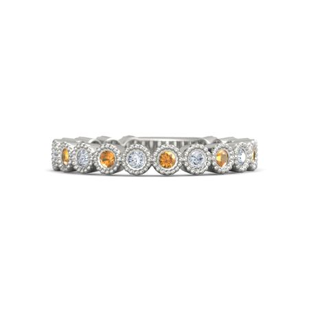 citrine eternity band