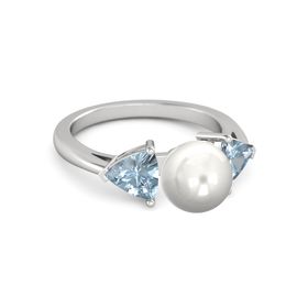 Pearl Trillion Ring