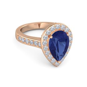 Moments Pear Shaped Halo Ring