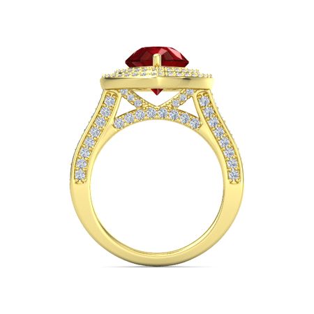 Moments Pear Shaped Double Halo Ring