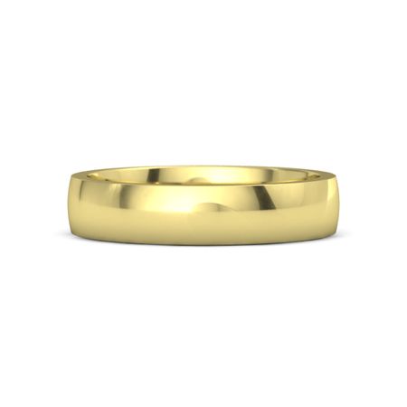 18k Yellow Gold Ring Low Dome Comfort Fit Band 5mm Gemvara
