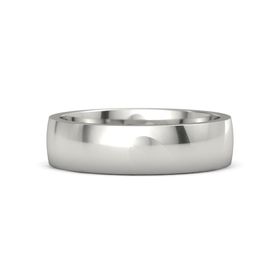 Mens 14K White Gold 5mm Slightly Domed Comfort Fit with Milgrain Wedding Band Ring Mens 14K White Gold 5mm Slightly Domed Comfort Fit with Milgrain Wedding Band Ring