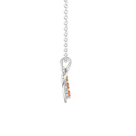 割引購入 Opal Fire Round Solitaire Open O Fire (4mm Silver in Necklace Pendant Heart ネックレス、ペンダント Fire Opal Necklaces, Fire Opal Pendants | Gemvara