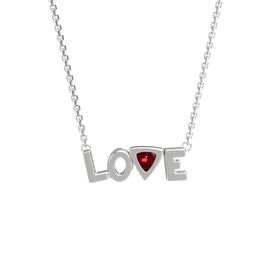 Trillion "Love" Necklace