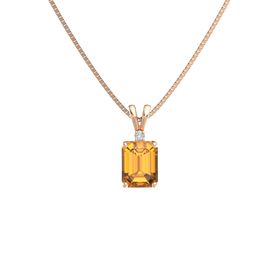 Rose Gold Citrine Necklaces | Gemvara