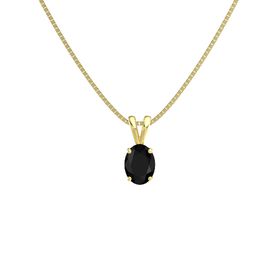Emerald Black Onyx 14K Yellow Gold 