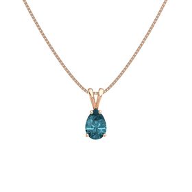 Marquise-Cut Solitaire Pendant with 