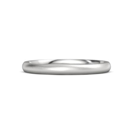 Sterling Silver Ring Brushed Finish Comfort Fit Band 2 5mm Band