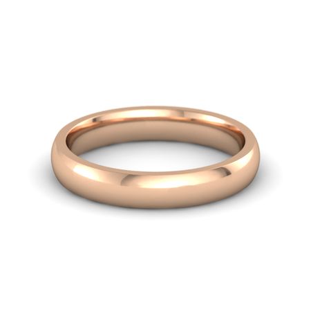 14k Rose Gold Ring Clic Comfort Fit Band 4mm Gemvara Clic Comfort Fit Band 4mm