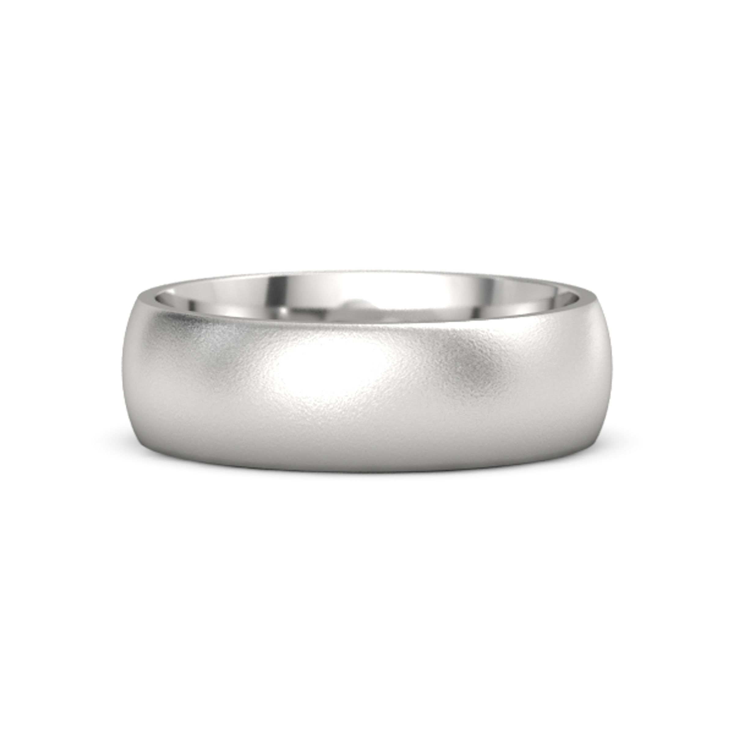 Best Quality Free Gift Box Sterling Silver 7mm Satin Finish Band Best Quality Free Gift Box Sterling Silver 7mm Satin Finish Band