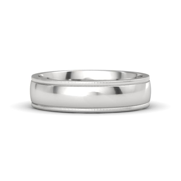 Goldia Sterling Silver 6mm Milgrain Band Goldia Sterling Silver 6mm Milgrain Band