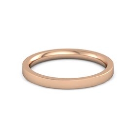 Brushed Finish Flat Comfort Fit Band (2.5mm Band)