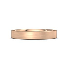 Brushed Finish Flat Comfort Fit Band (4mm Band)