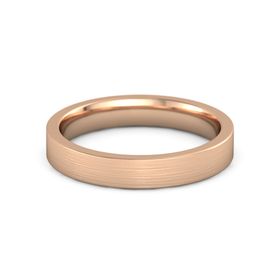 Brushed Finish Flat Comfort Fit Band (4mm Band)