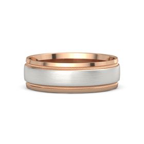 Men&rsquo;s Double Up Two-Tone Band, 7MM