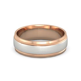 Men&rsquo;s Double Up Two-Tone Band, 7MM