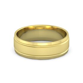 Men&rsquo;s Ridged Band, 7MM