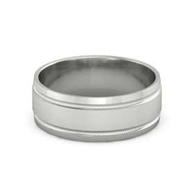 Men&rsquo;s Ridged Band, 8MM