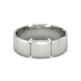 Men&rsquo;s Scalloped Band, 7MM
