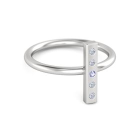 Vertical 5-Stone Bar Ring