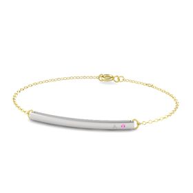 Stamped Initial Bar Bracelet