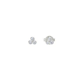 Gemstone Cluster Stud Earrings