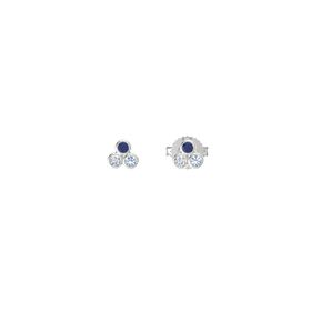 Gemstone Cluster Stud Earrings