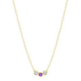 Triple Stone Necklace