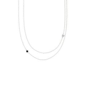 White Gold Black Onyx Necklaces | Gemvara