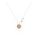 Double Gem Disc Necklace