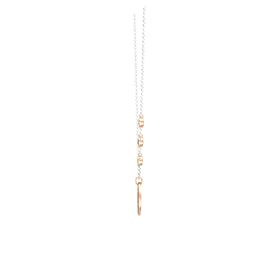 Initial Triple Gem Disc Necklace