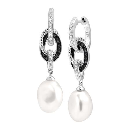 Honora Freshwater Baroque Pearl 1 5 Ct Diamond Convertible Drop Baroque Pearl 1 5 Ct Diamond Convertible Drop Earrings