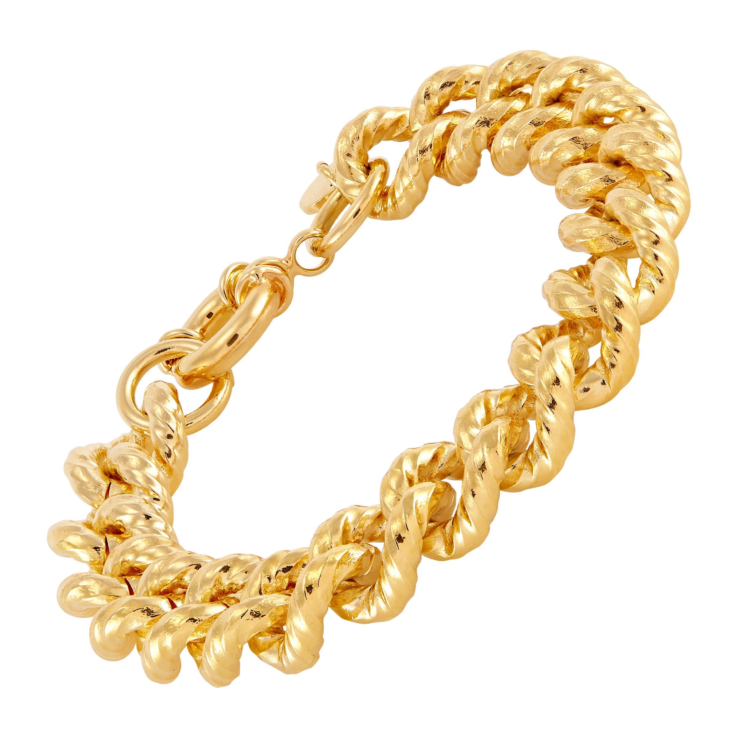 chain bracelet gold plated