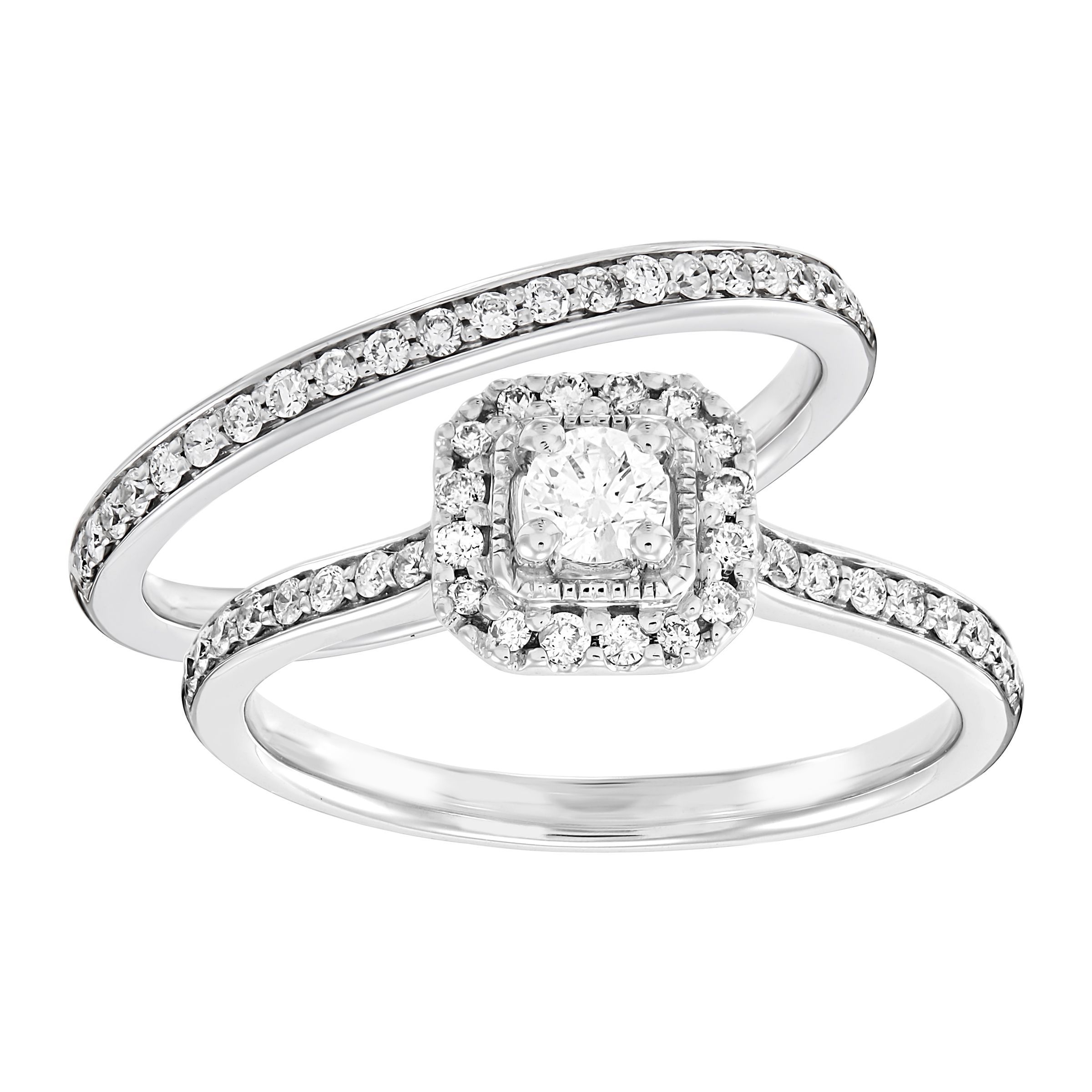 foreverjewelryhub Classic 1//2 ct D//VVS1 Diamond Enhancer Engagement Wedding Ring 14K Yellow Gold Over 925 Sterling Silver Guard Wrap Jacket