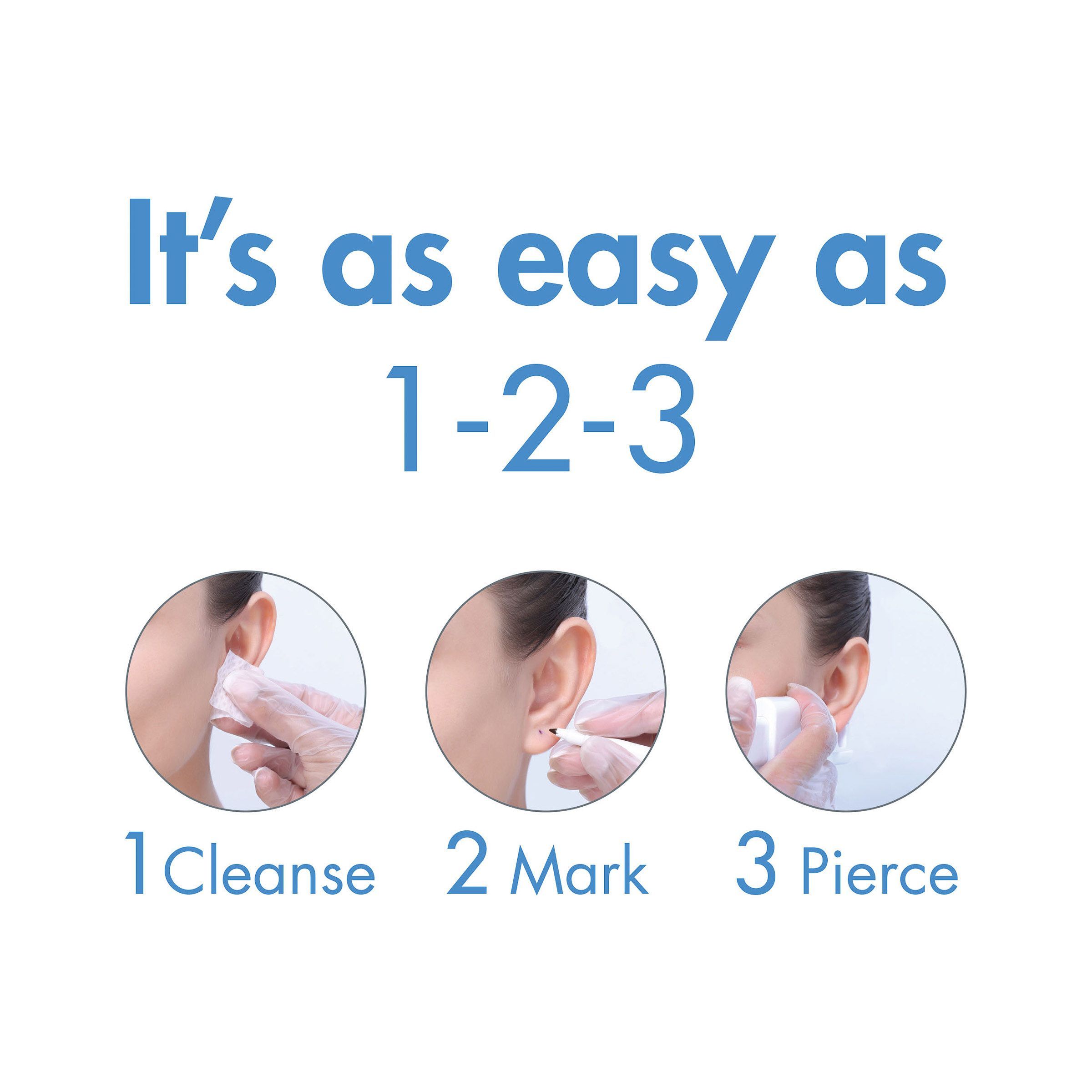 Inverness Home Ear Piercing Kit with Stud Earrings in 14K Gold eBay