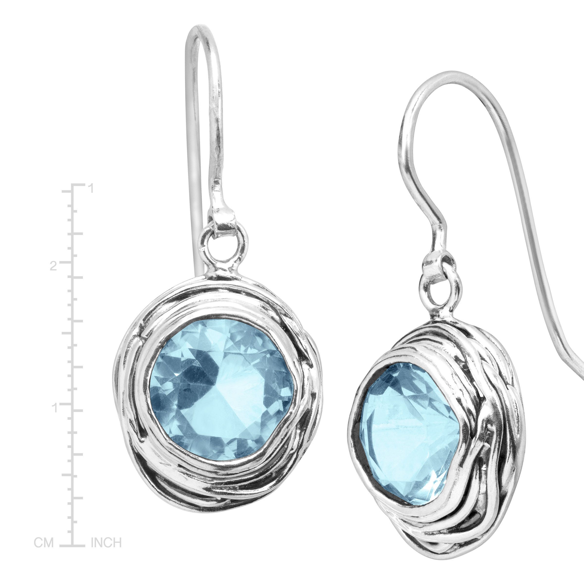 Silpada 'Hooked On Blue' Cubic Zirconia Drop Earrings in