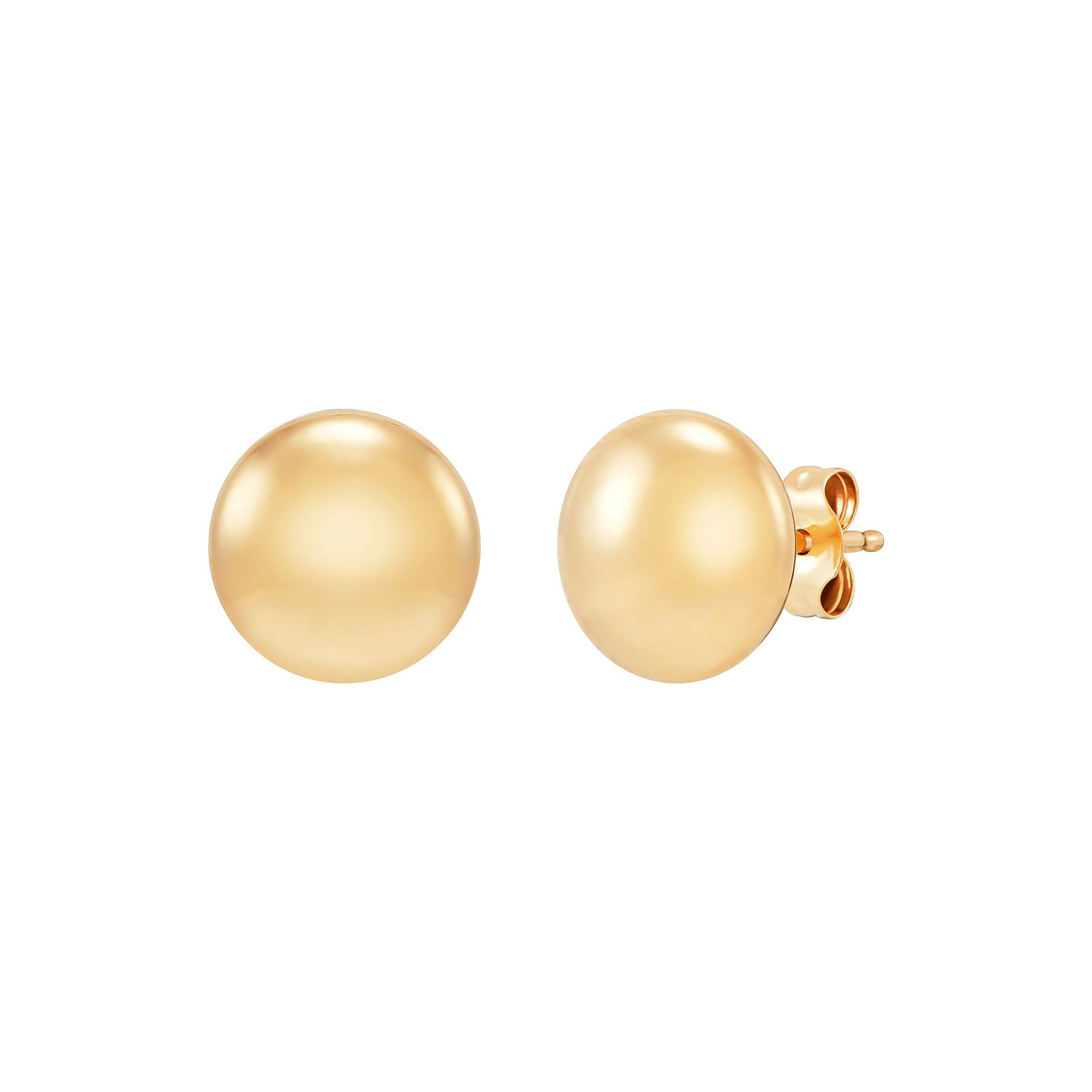 flat pearl earrings