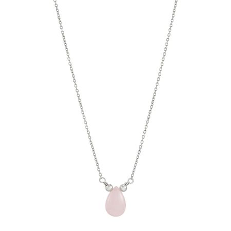 Silpada Drop Of Pink Rose Quartz Necklace In Sterling Silver 18 2 - Pink Rose Quartz Pendant Silpada Drop Of Pink Rose Quartz Necklace In Sterling Silver 18 2 - Pink Rose Quartz Pendant