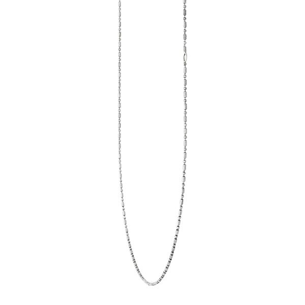Silpada 'Dash & Dot' Charm Chain Necklace in Oxidized Sterling Silver