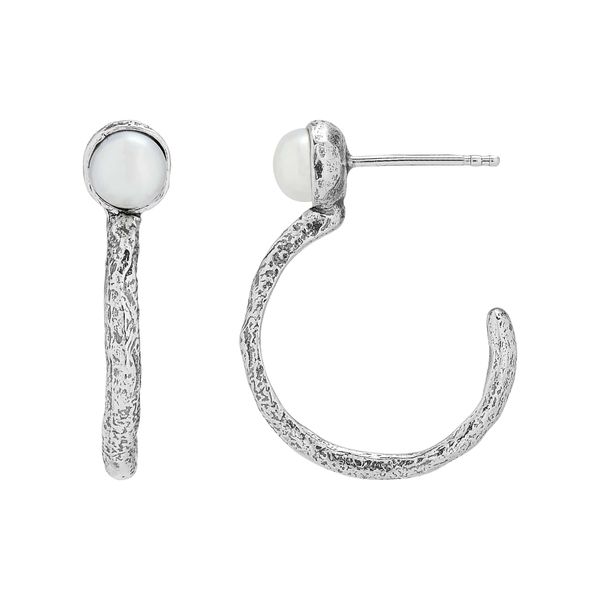 Silpada 'Always Appropriate' Pearl Earrings in Sterling Silver Always