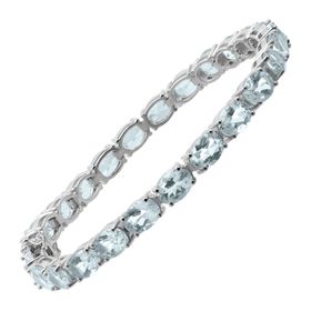 Aquamarine Bracelets Jewelry 23 Ct Aquamarine Tennis Bracelet 7 5
