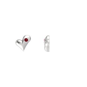 Tiny Gem Heart Earrings