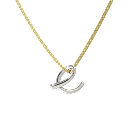 14k White Gold Pendant Love Letters E Gemvara - Letter E Gold Pendant 14k White Gold Pendant Love Letters E Gemvara - Letter E Gold Pendant