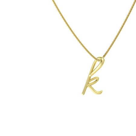 14K Yellow Gold Pendant | Love Letters 