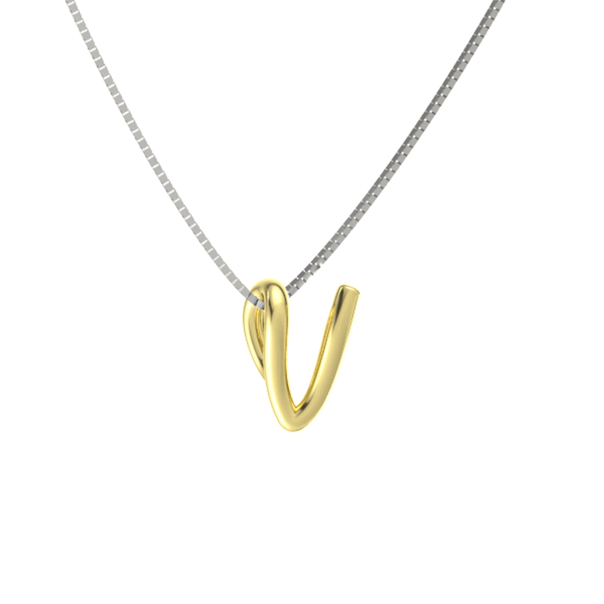 14K Yellow Gold Pendant | Love Letters 