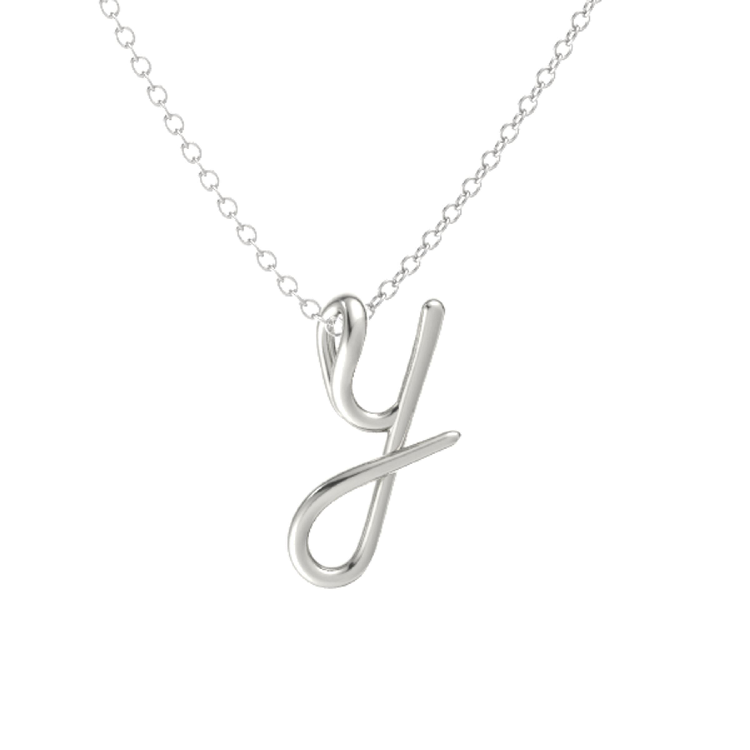 14K White Gold Pendant | Love Letters 