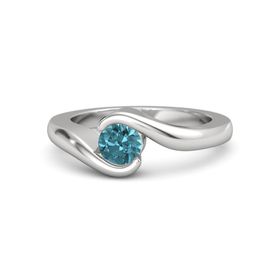 Sterling Silver 8x4 Marquise London Blue Topaz Double Row Band Fashion BandDecember BirthstoneElegant BandUnique ring Gemstone Ring