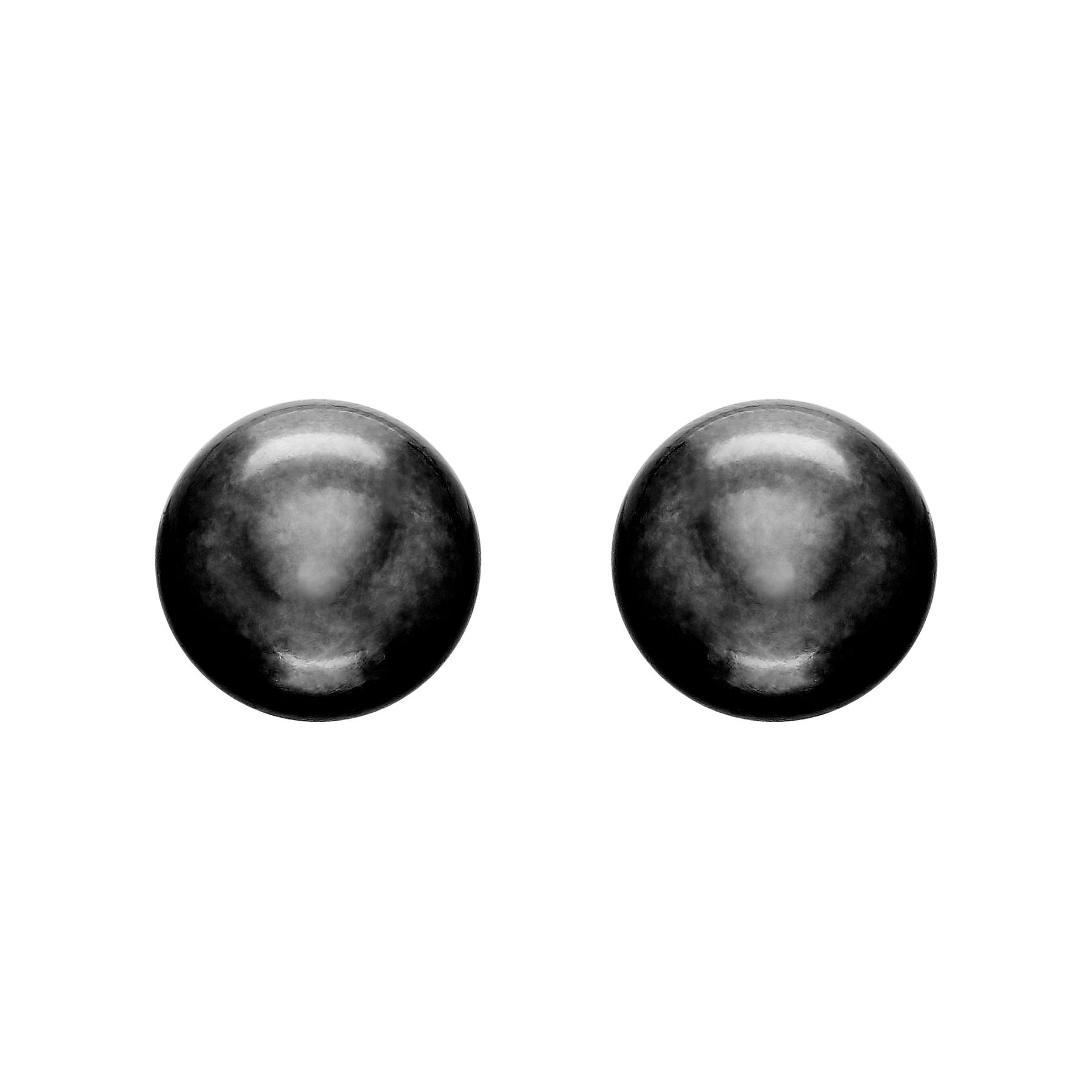 Honora 9 10 Mm Black Freshwater Pearl Stud Earrings In Sterling 9 10 Mm Black Pearl Stud Earrings